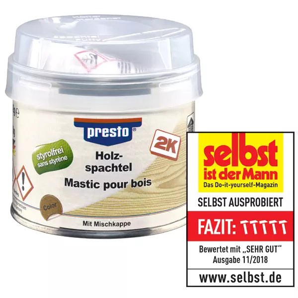 Presto HOLZSPACHTEL "STYROLFREI" 250g